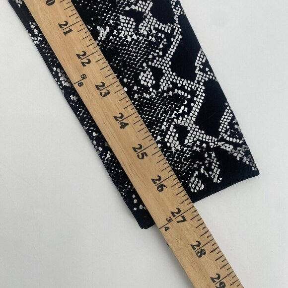 Zenana Snake Print Fleece Leggings NP-54013 Metallic Size L/XL - Picture 8 of 11